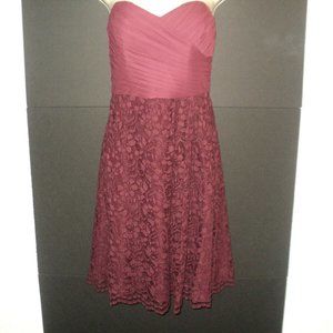 David's Bridal Dress Size 2 Wine Bridesmaid, Mother of Bride, Cocktail, Party